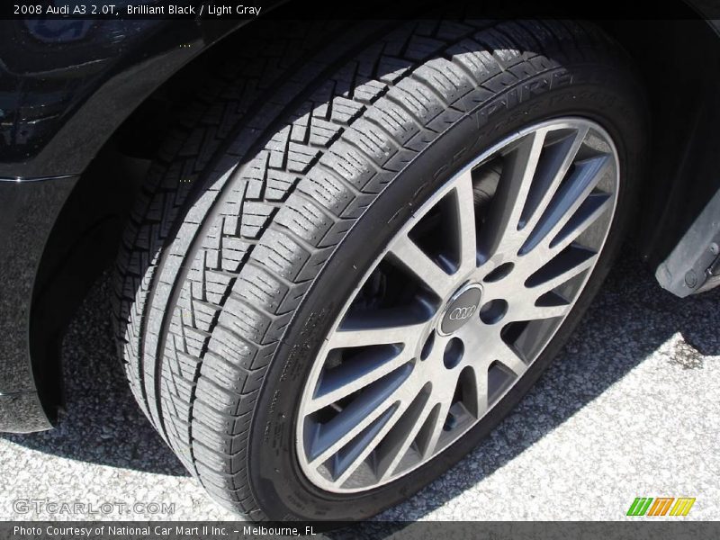 Brilliant Black / Light Gray 2008 Audi A3 2.0T