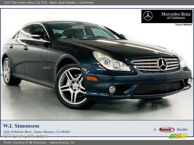 Black Opal Metallic / Cashmere 2007 Mercedes-Benz CLS 550