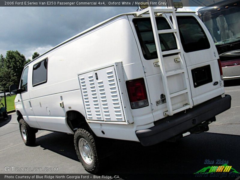 Oxford White / Medium Flint Grey 2006 Ford E Series Van E350 Passenger Commercial 4x4