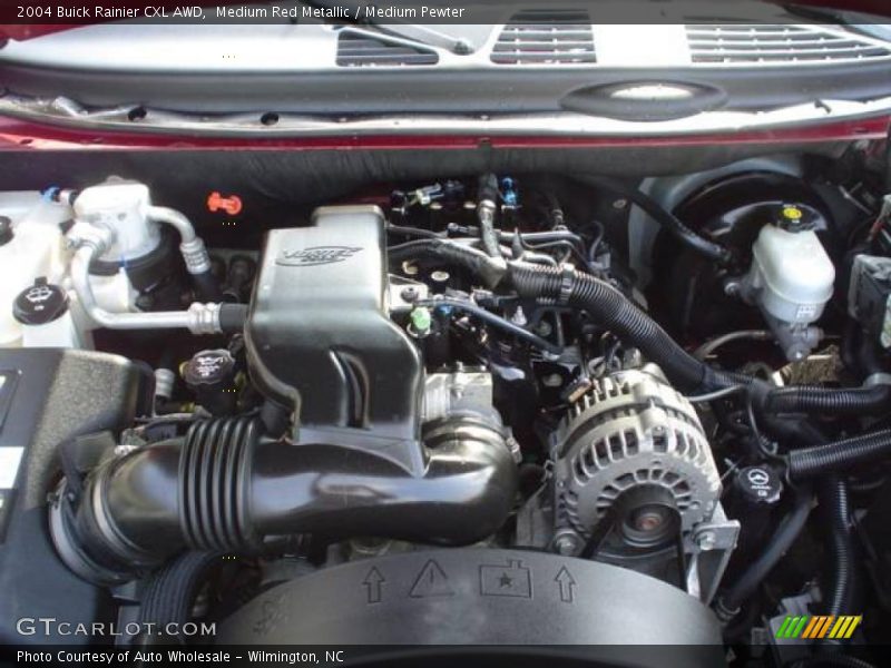 Medium Red Metallic / Medium Pewter 2004 Buick Rainier CXL AWD