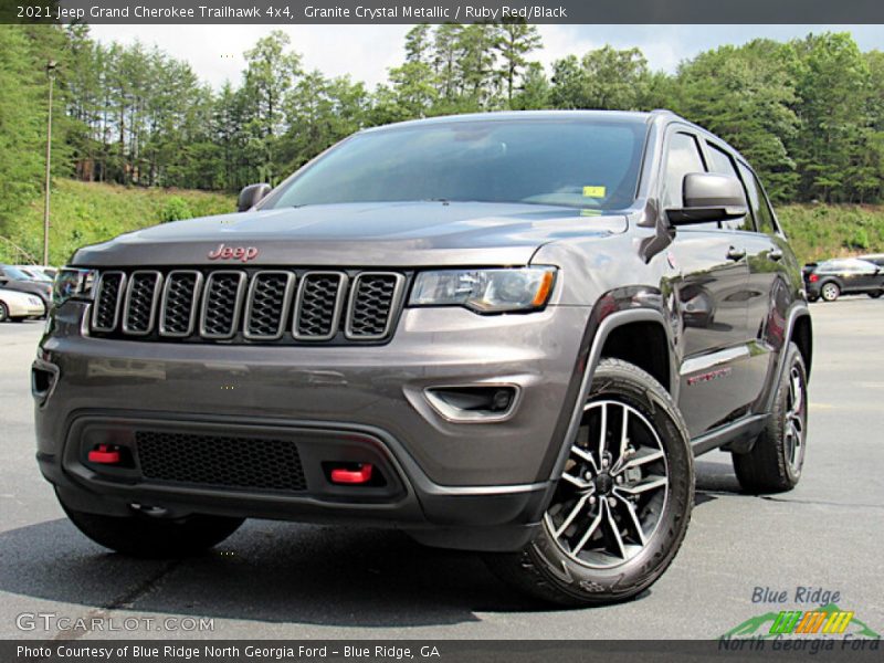 Granite Crystal Metallic / Ruby Red/Black 2021 Jeep Grand Cherokee Trailhawk 4x4