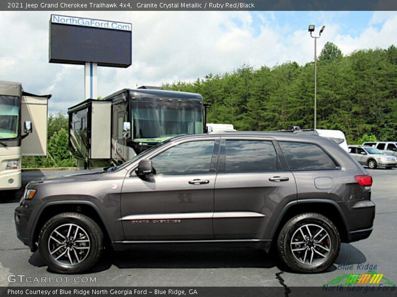 Granite Crystal Metallic / Ruby Red/Black 2021 Jeep Grand Cherokee Trailhawk 4x4