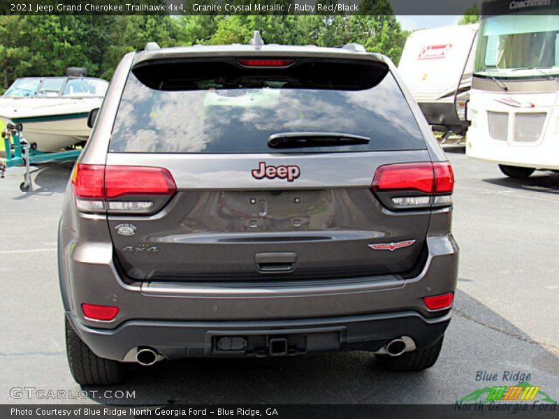 Granite Crystal Metallic / Ruby Red/Black 2021 Jeep Grand Cherokee Trailhawk 4x4