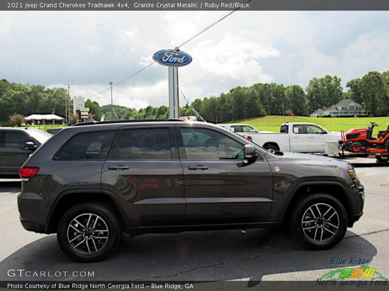 Granite Crystal Metallic / Ruby Red/Black 2021 Jeep Grand Cherokee Trailhawk 4x4