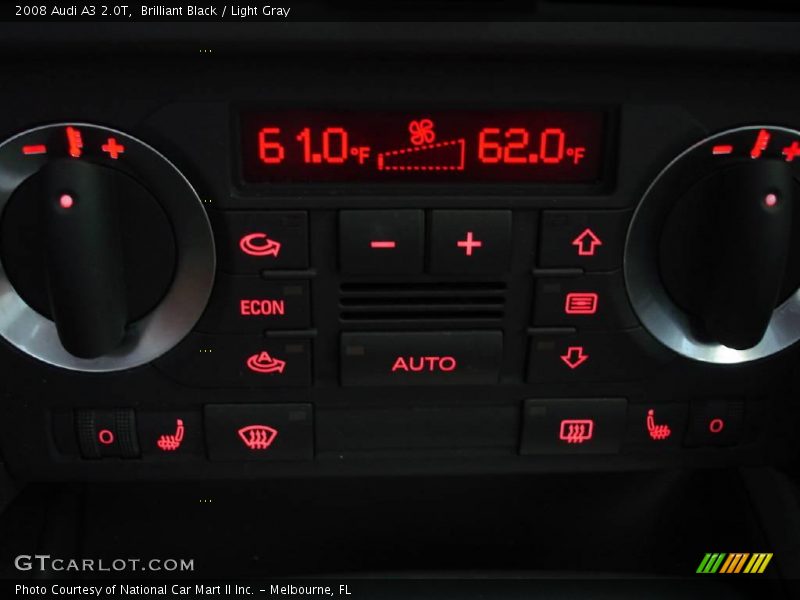 Brilliant Black / Light Gray 2008 Audi A3 2.0T