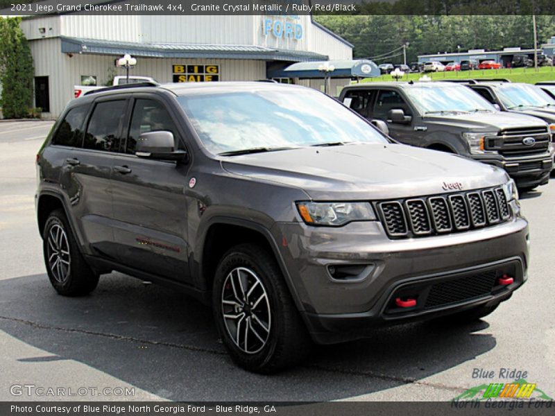 Granite Crystal Metallic / Ruby Red/Black 2021 Jeep Grand Cherokee Trailhawk 4x4
