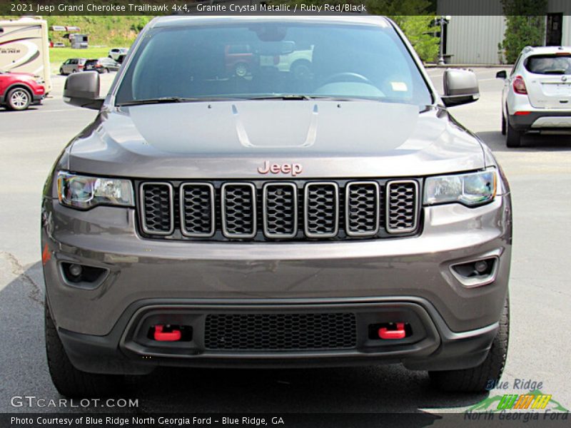 Granite Crystal Metallic / Ruby Red/Black 2021 Jeep Grand Cherokee Trailhawk 4x4
