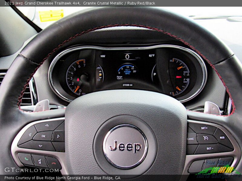 Granite Crystal Metallic / Ruby Red/Black 2021 Jeep Grand Cherokee Trailhawk 4x4
