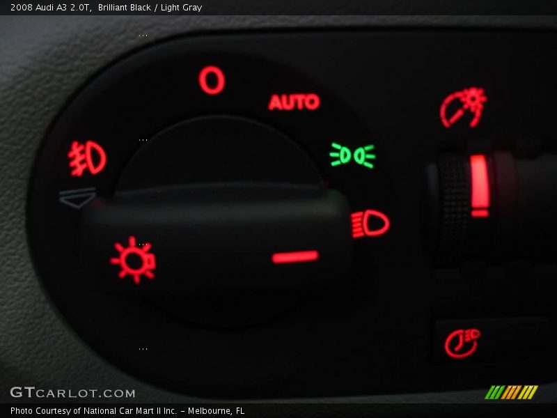 Brilliant Black / Light Gray 2008 Audi A3 2.0T