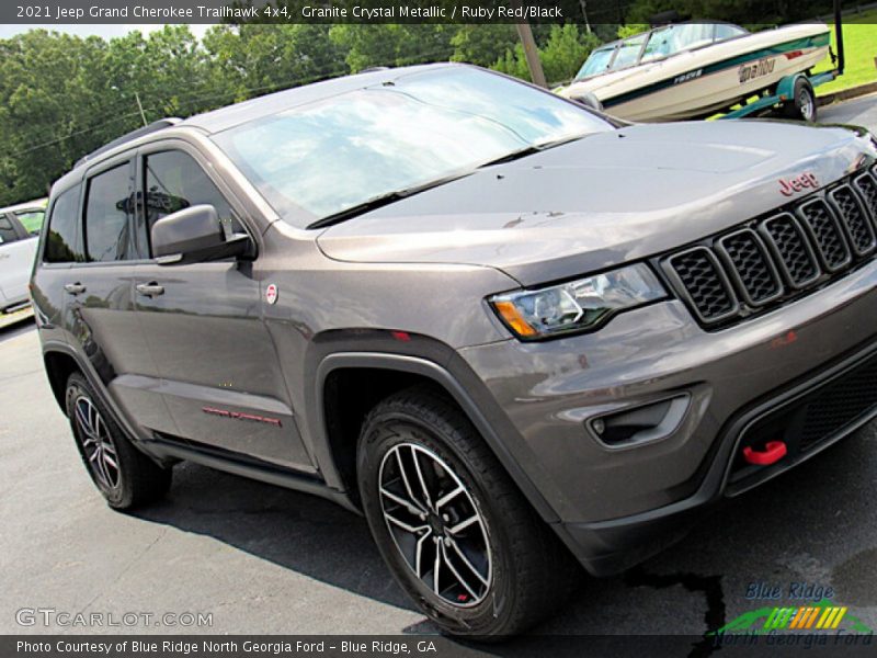 Granite Crystal Metallic / Ruby Red/Black 2021 Jeep Grand Cherokee Trailhawk 4x4