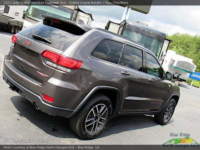 Granite Crystal Metallic / Ruby Red/Black 2021 Jeep Grand Cherokee Trailhawk 4x4