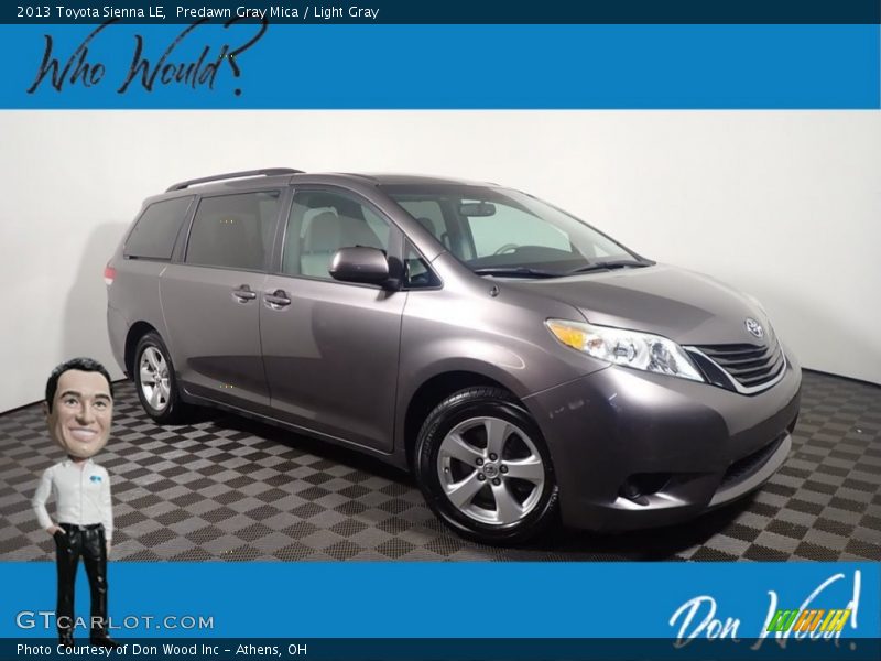Predawn Gray Mica / Light Gray 2013 Toyota Sienna LE