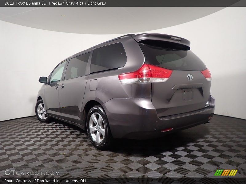 Predawn Gray Mica / Light Gray 2013 Toyota Sienna LE