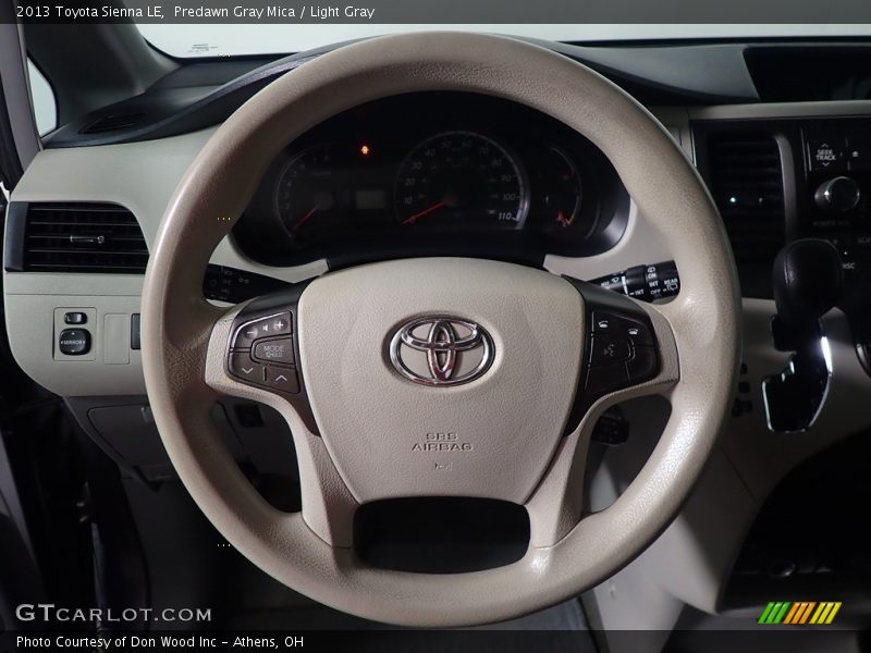 Predawn Gray Mica / Light Gray 2013 Toyota Sienna LE