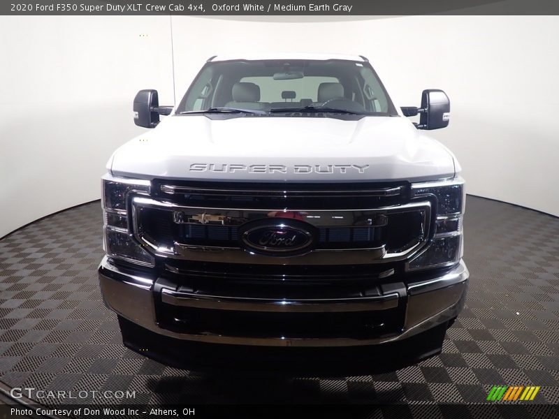 Oxford White / Medium Earth Gray 2020 Ford F350 Super Duty XLT Crew Cab 4x4
