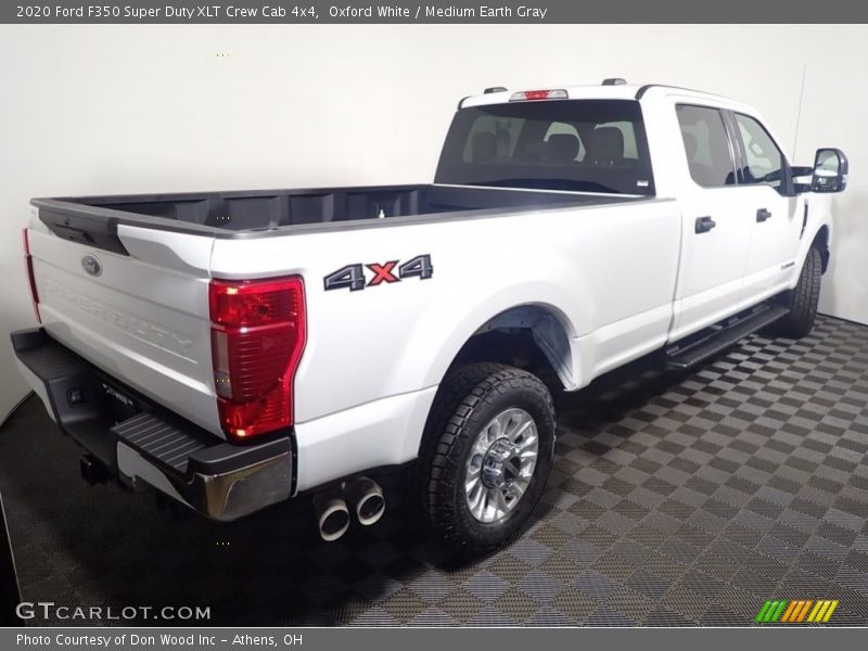 Oxford White / Medium Earth Gray 2020 Ford F350 Super Duty XLT Crew Cab 4x4