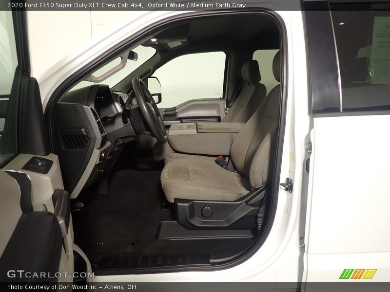 Oxford White / Medium Earth Gray 2020 Ford F350 Super Duty XLT Crew Cab 4x4
