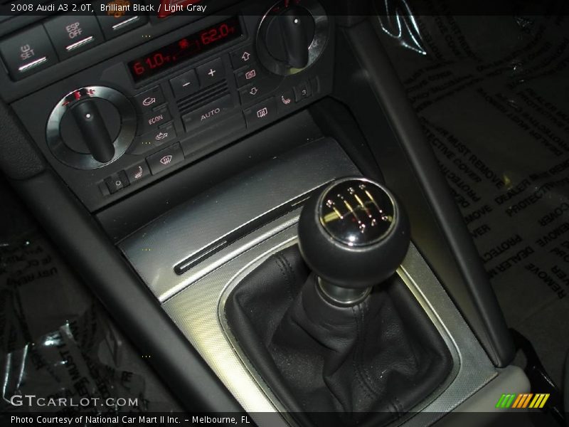Brilliant Black / Light Gray 2008 Audi A3 2.0T