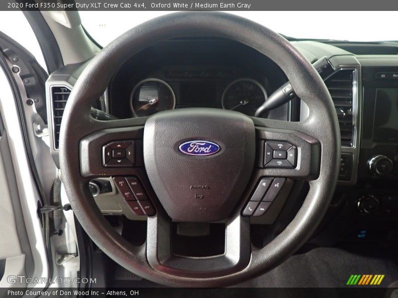 Oxford White / Medium Earth Gray 2020 Ford F350 Super Duty XLT Crew Cab 4x4