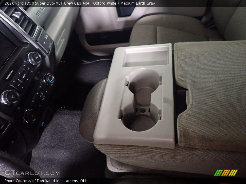 Oxford White / Medium Earth Gray 2020 Ford F350 Super Duty XLT Crew Cab 4x4