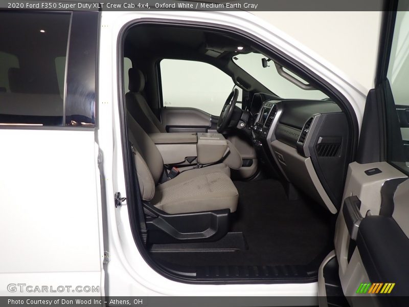 Oxford White / Medium Earth Gray 2020 Ford F350 Super Duty XLT Crew Cab 4x4