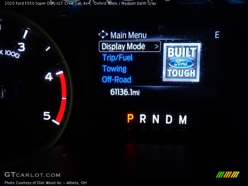 Oxford White / Medium Earth Gray 2020 Ford F350 Super Duty XLT Crew Cab 4x4