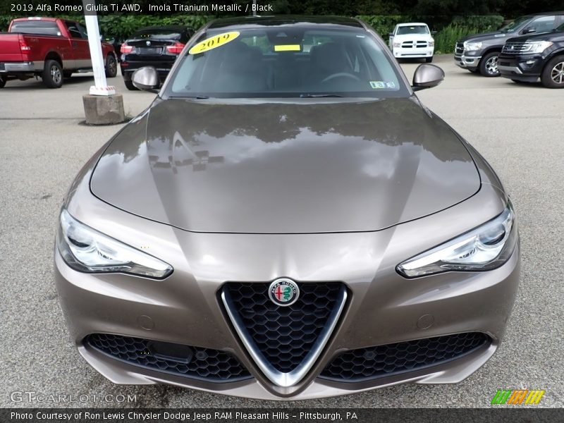 Imola Titanium Metallic / Black 2019 Alfa Romeo Giulia Ti AWD