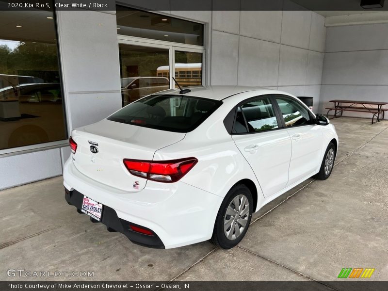 Clear White / Black 2020 Kia Rio S