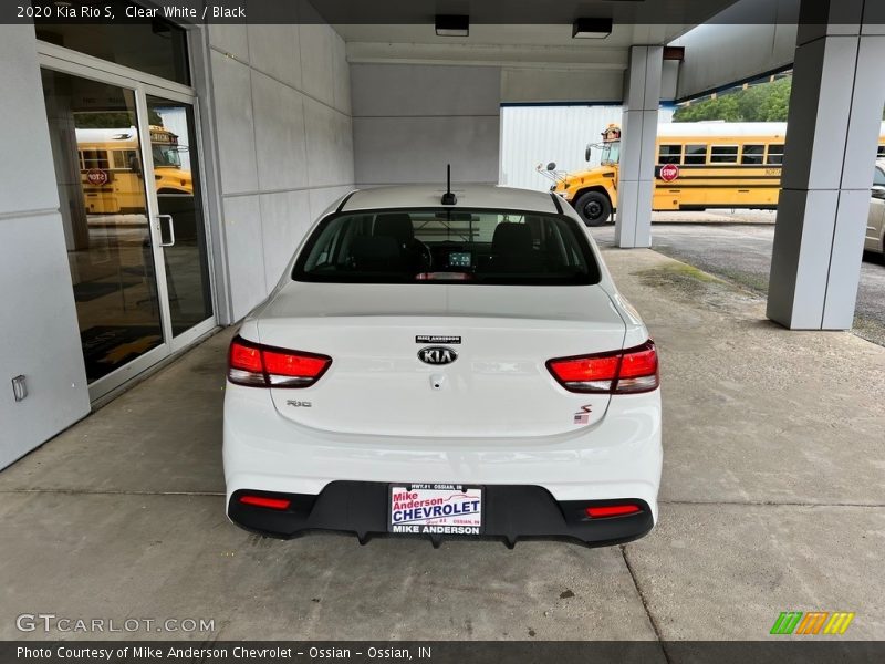 Clear White / Black 2020 Kia Rio S