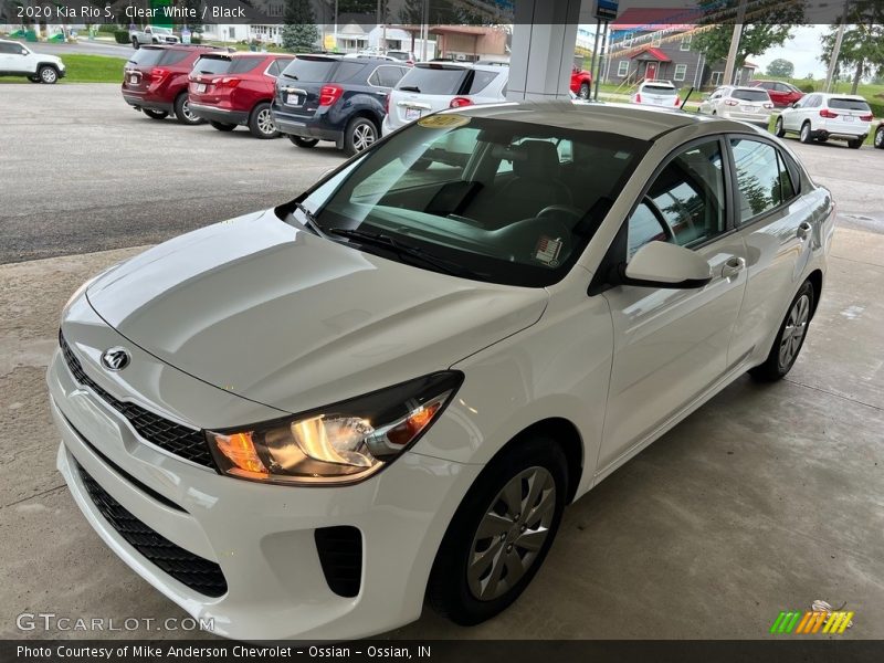 Clear White / Black 2020 Kia Rio S