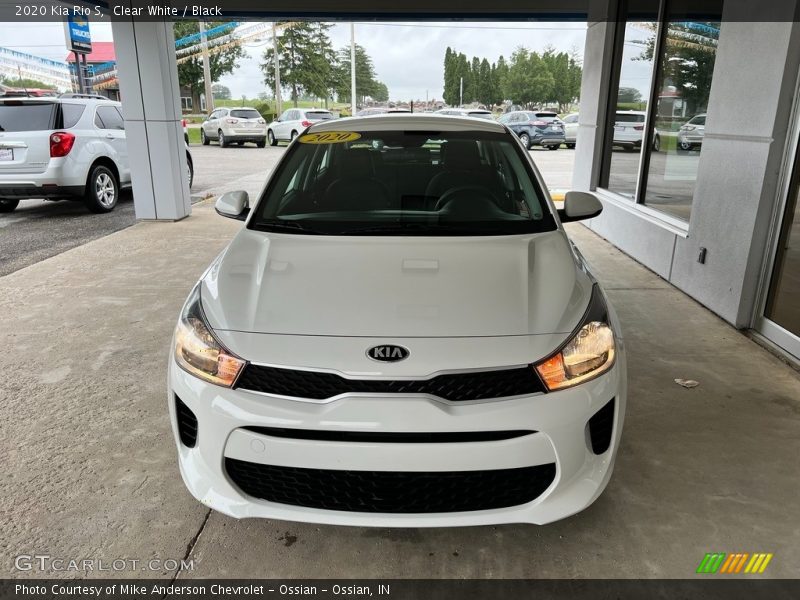 Clear White / Black 2020 Kia Rio S