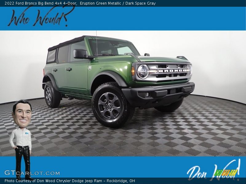 Eruption Green Metallic / Dark Space Gray 2022 Ford Bronco Big Bend 4x4 4-Door