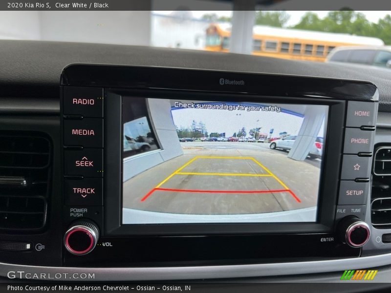 Clear White / Black 2020 Kia Rio S