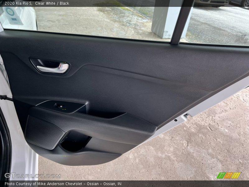 Clear White / Black 2020 Kia Rio S