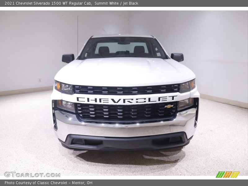 Summit White / Jet Black 2021 Chevrolet Silverado 1500 WT Regular Cab