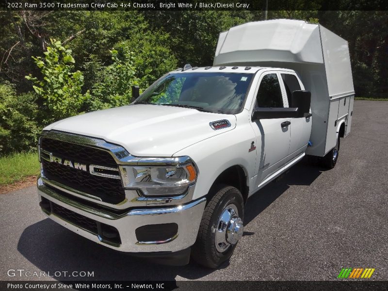 Bright White / Black/Diesel Gray 2022 Ram 3500 Tradesman Crew Cab 4x4 Chassis