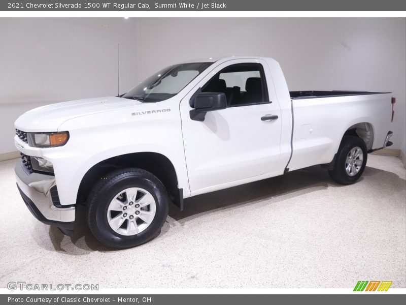 Summit White / Jet Black 2021 Chevrolet Silverado 1500 WT Regular Cab