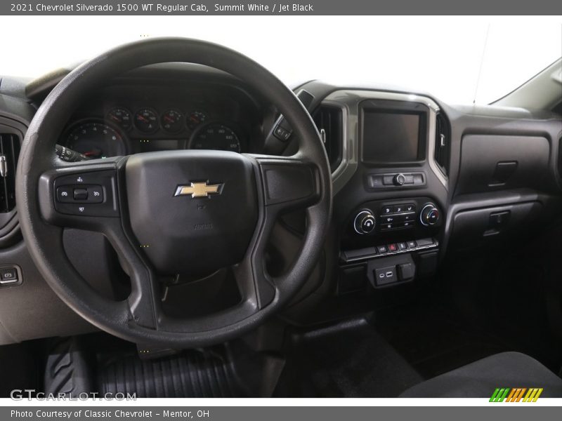 Summit White / Jet Black 2021 Chevrolet Silverado 1500 WT Regular Cab