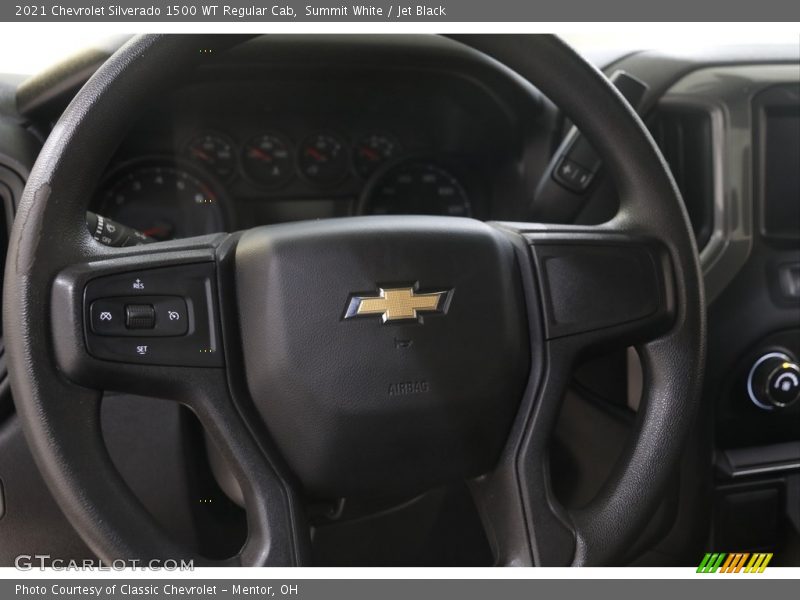 Summit White / Jet Black 2021 Chevrolet Silverado 1500 WT Regular Cab