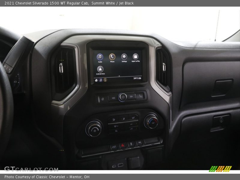 Summit White / Jet Black 2021 Chevrolet Silverado 1500 WT Regular Cab