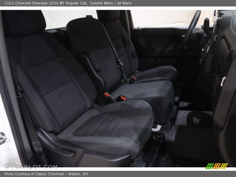 Summit White / Jet Black 2021 Chevrolet Silverado 1500 WT Regular Cab