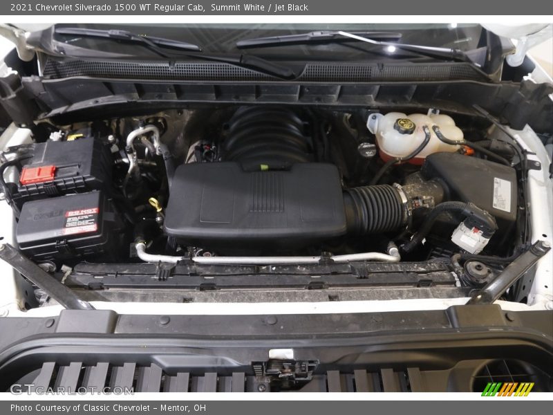 Summit White / Jet Black 2021 Chevrolet Silverado 1500 WT Regular Cab
