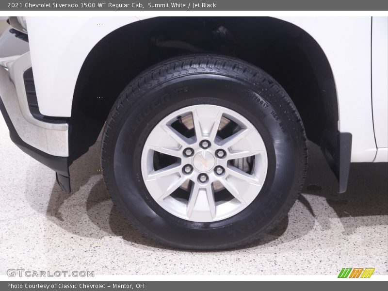 Summit White / Jet Black 2021 Chevrolet Silverado 1500 WT Regular Cab
