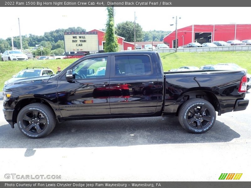 Diamond Black Crystal Pearl / Black 2022 Ram 1500 Big Horn Night Edition Crew Cab 4x4