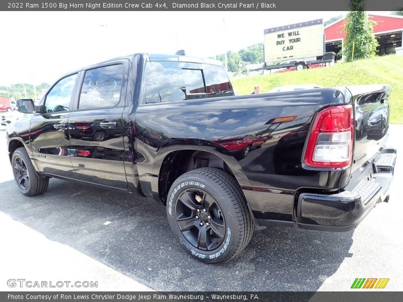 Diamond Black Crystal Pearl / Black 2022 Ram 1500 Big Horn Night Edition Crew Cab 4x4
