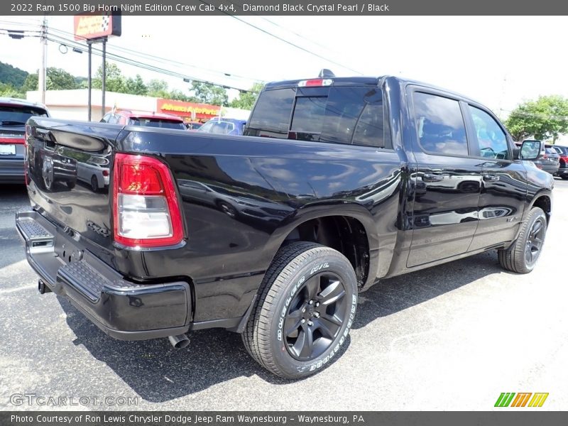 Diamond Black Crystal Pearl / Black 2022 Ram 1500 Big Horn Night Edition Crew Cab 4x4