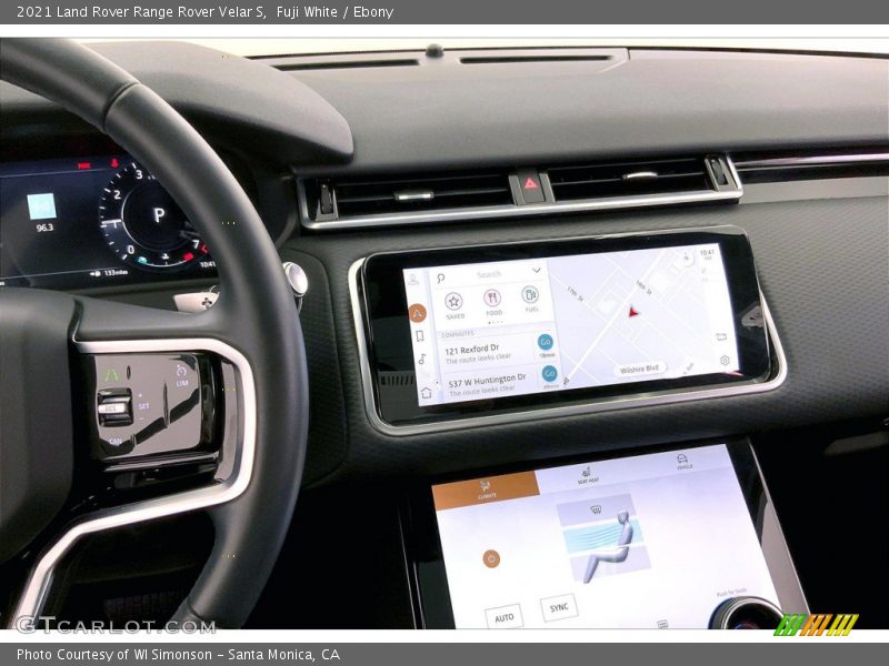 Controls of 2021 Range Rover Velar S