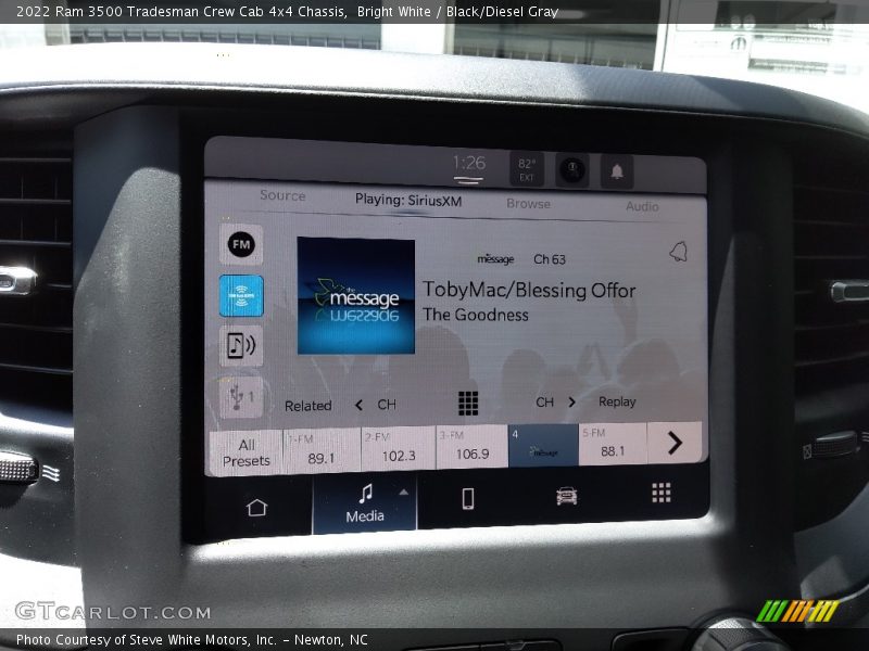Bright White / Black/Diesel Gray 2022 Ram 3500 Tradesman Crew Cab 4x4 Chassis