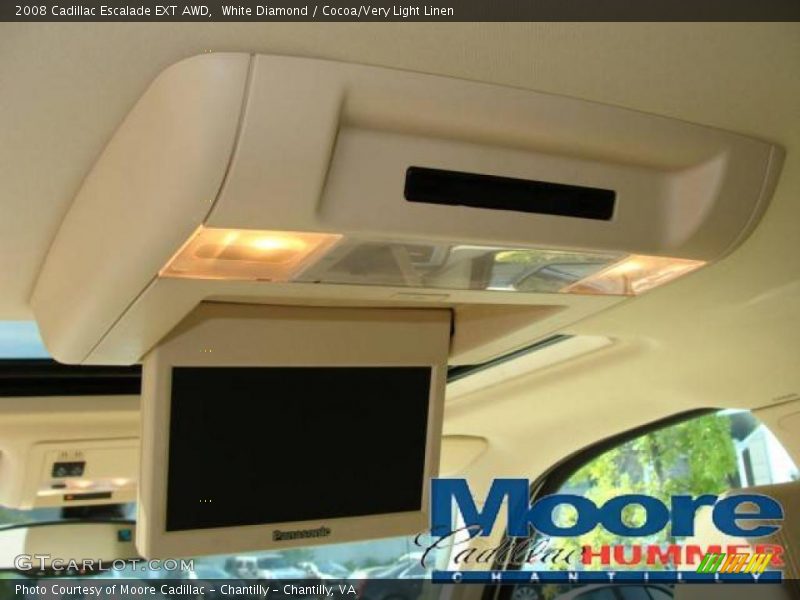 White Diamond / Cocoa/Very Light Linen 2008 Cadillac Escalade EXT AWD