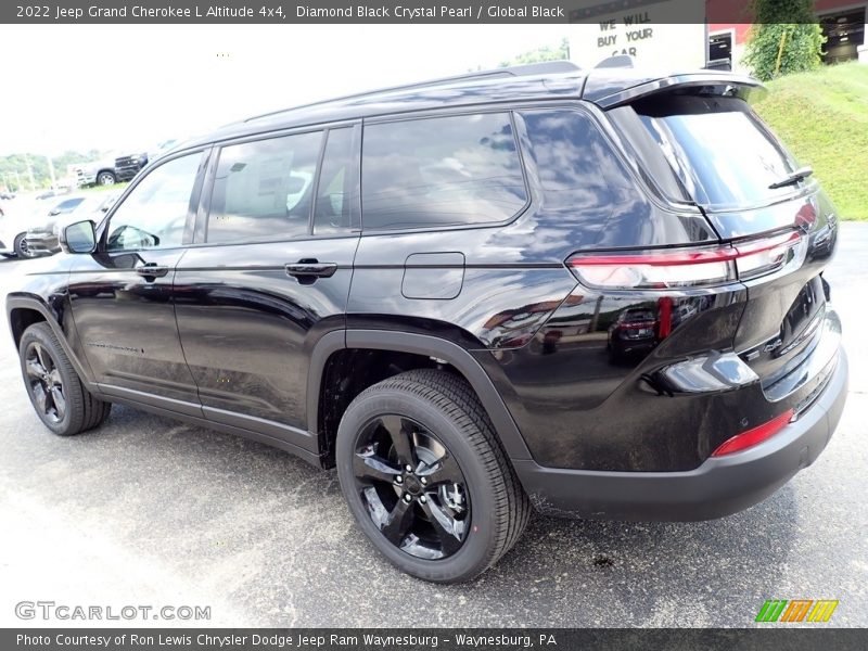 Diamond Black Crystal Pearl / Global Black 2022 Jeep Grand Cherokee L Altitude 4x4